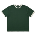 Ringer T-shirt Dark Green / Off White